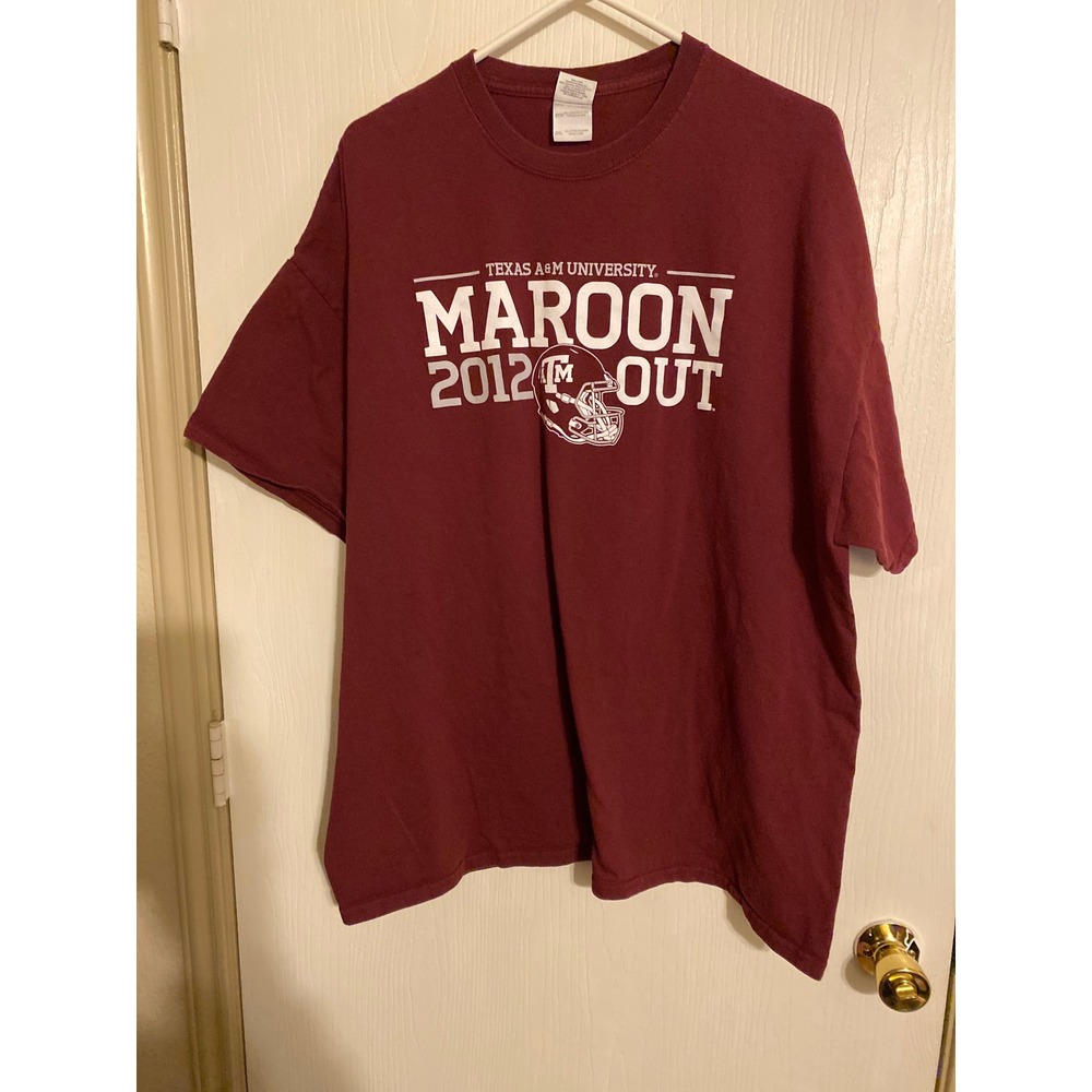 Texas A&M University Maroon Out 2012 T-Shirt Mens 2XL SEC LSU Kyle Field 
0180